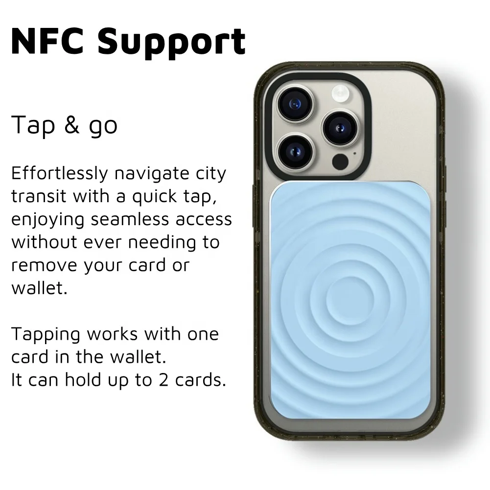 2IN1 السائل سيليكون تموج المغناطيسي مع فتحة للبطاقات محفظة حامل هاتف مغناطيس قوي المفاجئة مع حامل هاتف بطاقة تمكين NFC