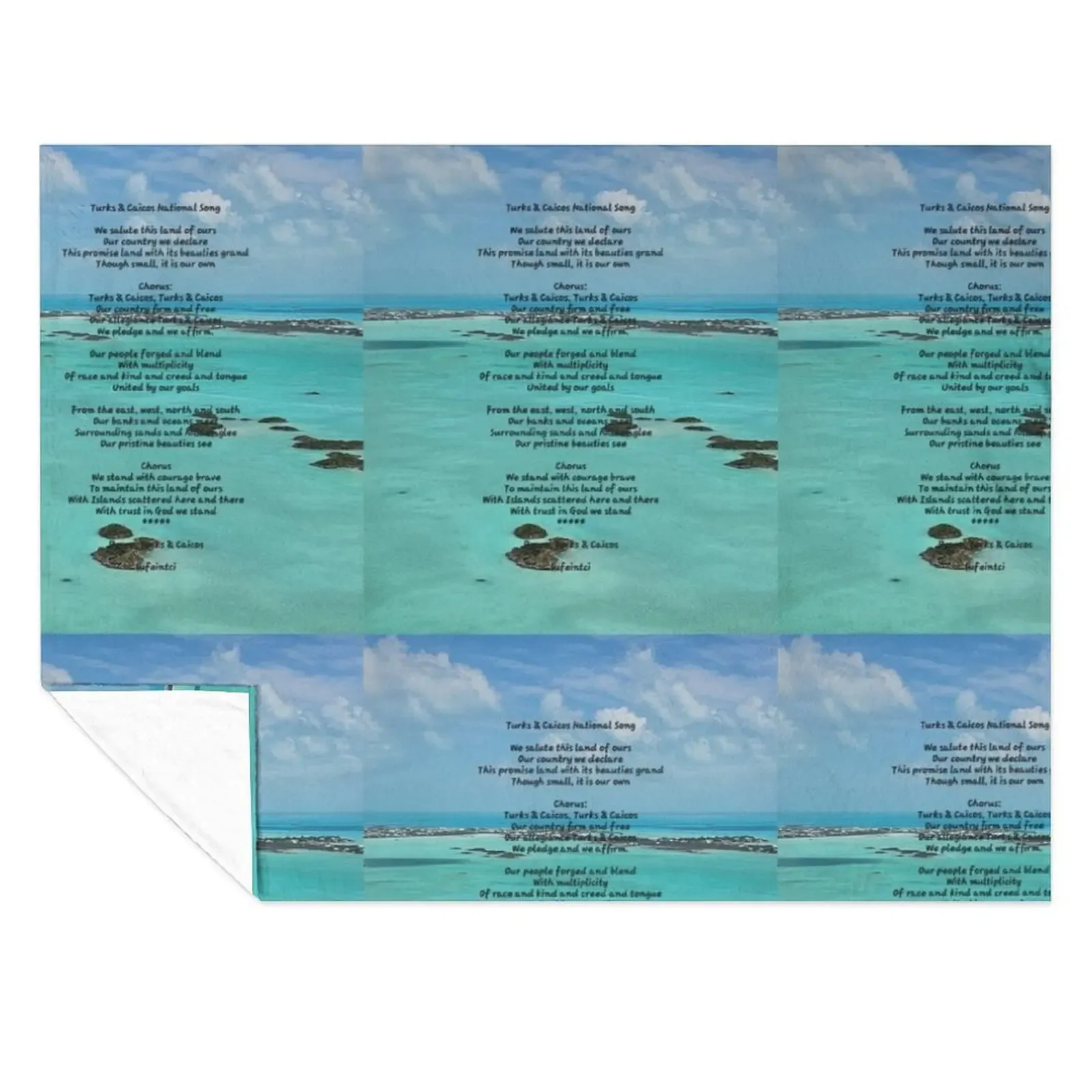 

Turks & Caicos National Song Throw Blanket Cute sofa bed heavy to sleep Warm Blankets