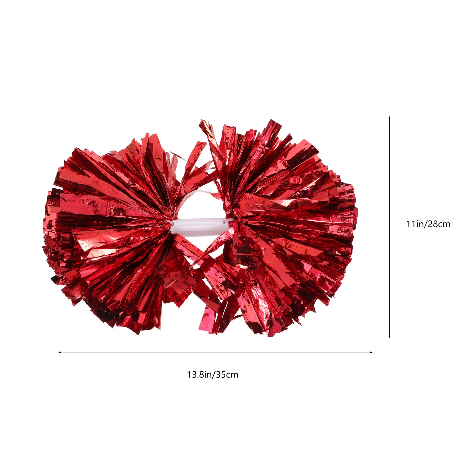 2Pcs Cheerleader Pom Poms High Quality Mixed Colors Comfortable Handle Perfect for Cheerleading Events Red Pom Poms Cheerleading