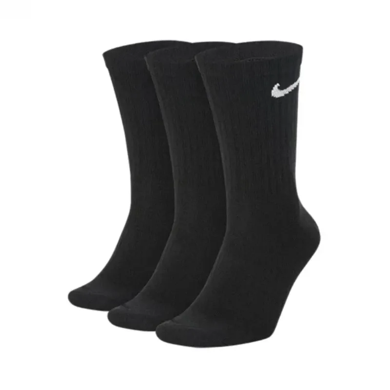 Nike Everyday Lightweightcrew Unisex Sports Socks Men's and Women's 3 Pairs Stockings for Athletic Training M SX7676