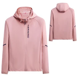 Giacca sportiva da donna in esecuzione stampa estiva allenamento manica lunga moda Outdoor palestra cerniera felpa allenamento traspirante cappotto Yoga