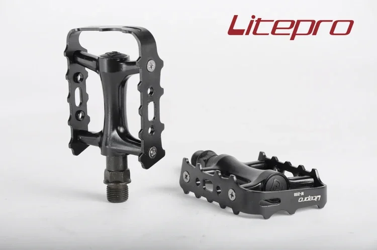 

Litepro Bike M258 Bearing Pedal Ultralight Folding BMX Black/Red Bicycle Parts