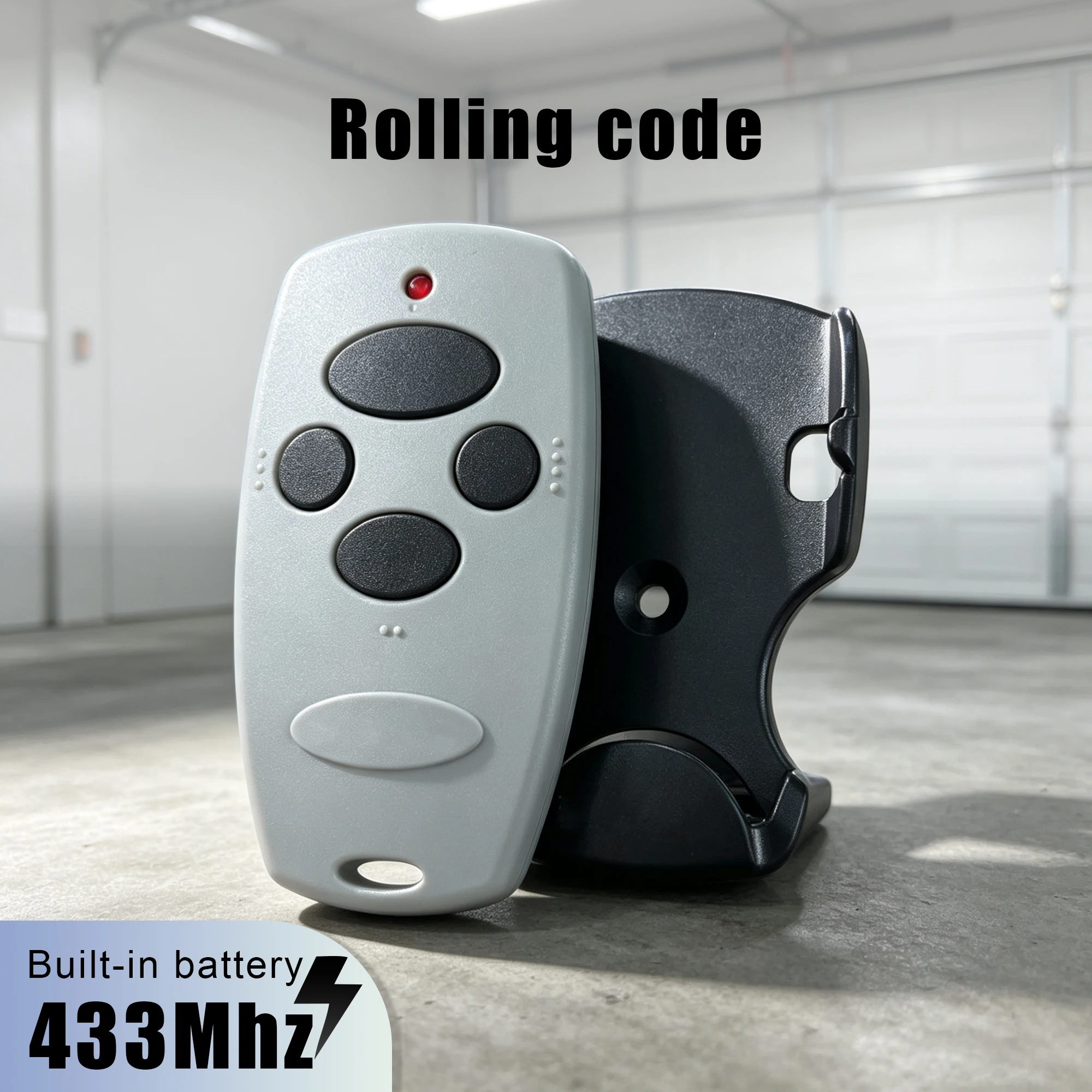 Bulk Mini 4 Buttons 433MHz Dynamic Rolling Code Clone RF Remote Key Fob For Automatic Gate Opener Device