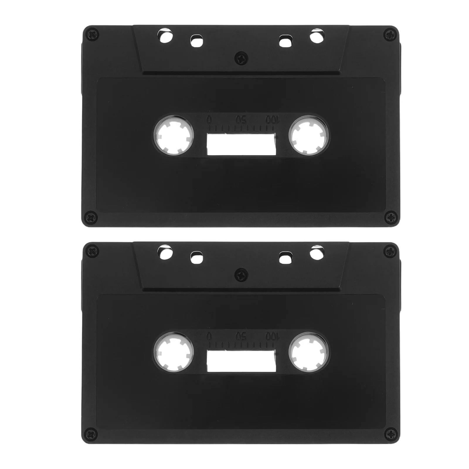 

2Pcs Retro Blank Cassette Tape Wall Decor High Fidelity Design DIY Handcraft Audio Tapes Home Bar Studio Music Party