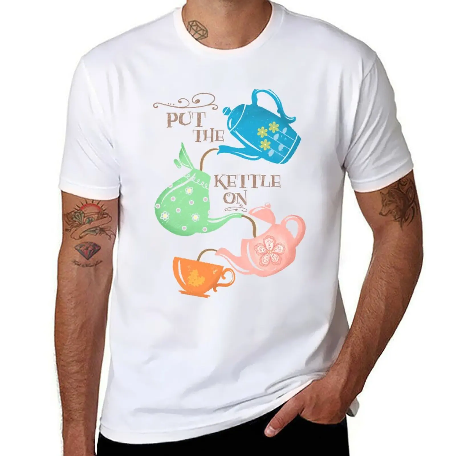 Put The Kettle On T-Shirt Plus Size Comfort Fit Tee