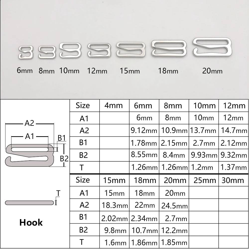 Hooks Bra Strap Metal GHook Underwear Making Camisole Sewing Notions DIY Accessories Replacement Supplies