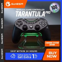 GameSir Tarantula Pro Switch controller wireless gamepad with 9 mappable buttons, 6-axis gyroscope, Hall Effect triggers NFC