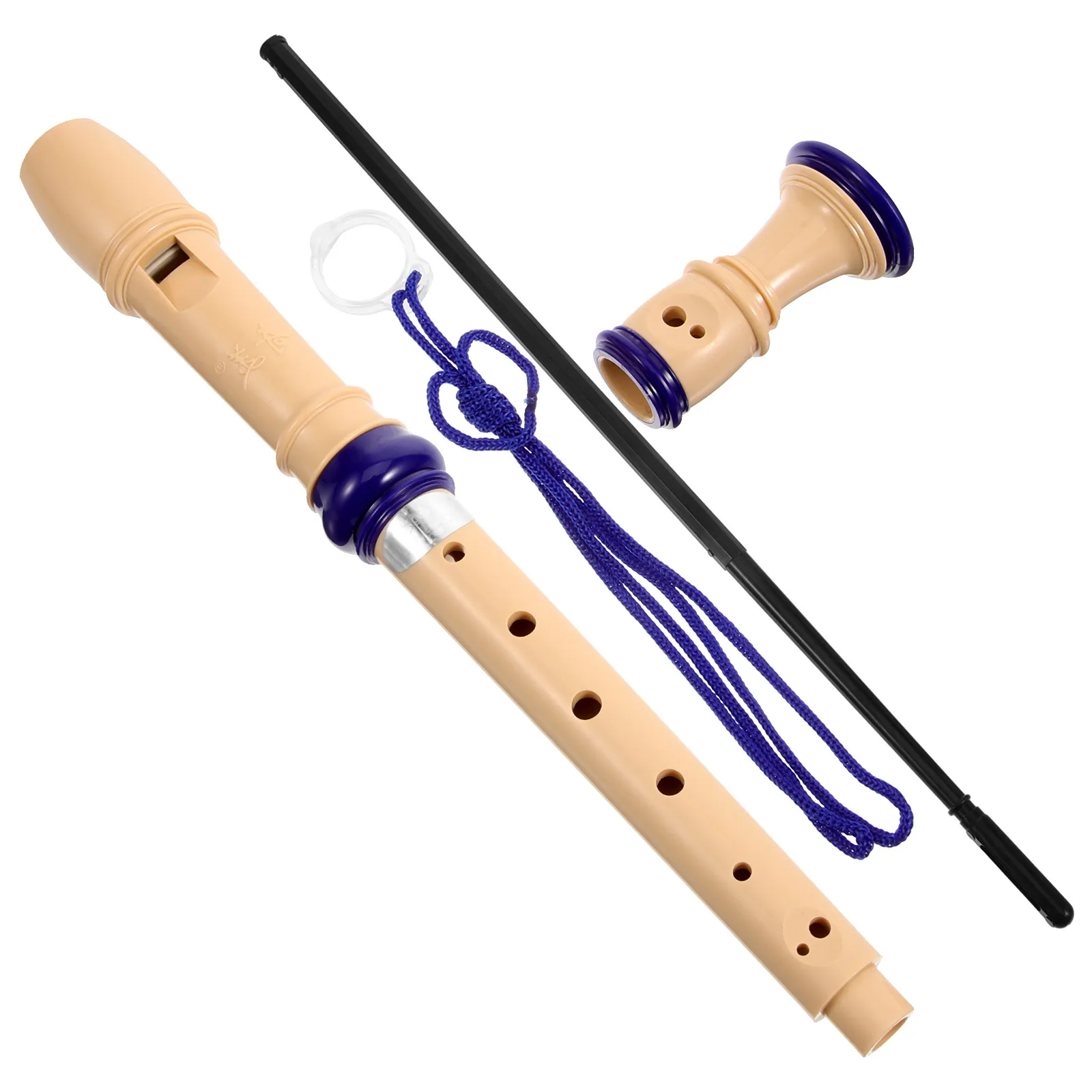 

8 hole Soprano Recorder Musical Instrument for Kids Children Beginner Resin Material Student Practice Performance