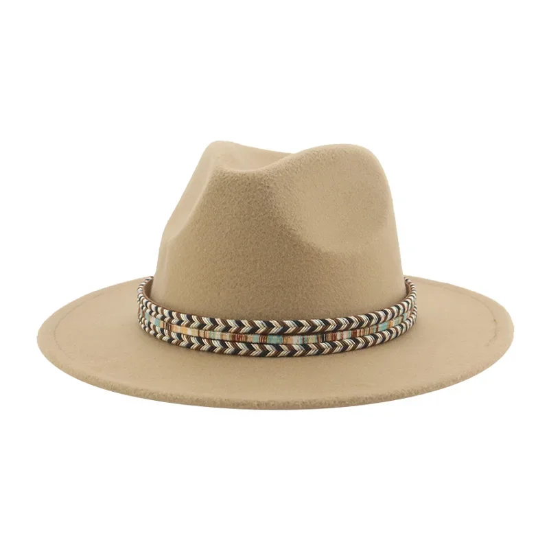 Hats Hats for Women Hats for Men Fedoras Felt Solid Western Cowboy Panama Solid Formal Dress Wide Brim Sombreros Sombrero Hombre