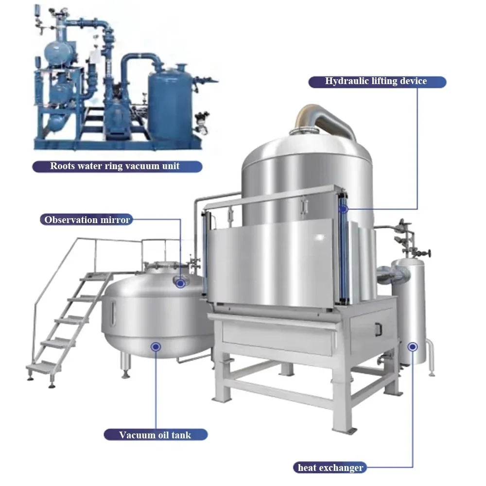 FOODLINE Custom Size Vacuum Fryer Digital Temp & Vacuum Display Cassava Banana Crisp Making Machine