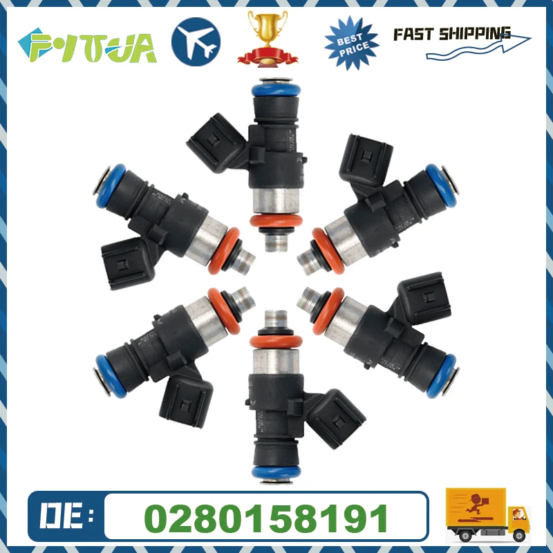 

6 шт. топливный инжектор 0280158191 система впрыска для Ford Mustang MKX 11-16 Lincoln 280 л 158 л 0 191 Bico Новинка