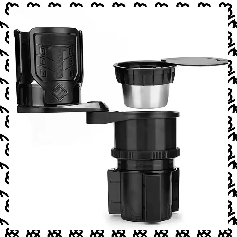 

A07I 1 PCS Multifunctional Car Water Cup Holder Carbon Fiber Pattern Modified Cup Holder Ashtray Holder