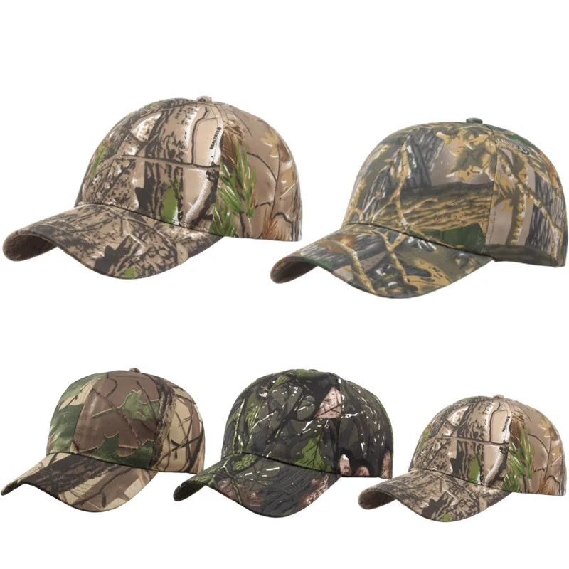 New Camouflage Outdoor Sport Hunting Cap Men Snapback Jungle Stripe Hat Wild Breathable Camo Caps