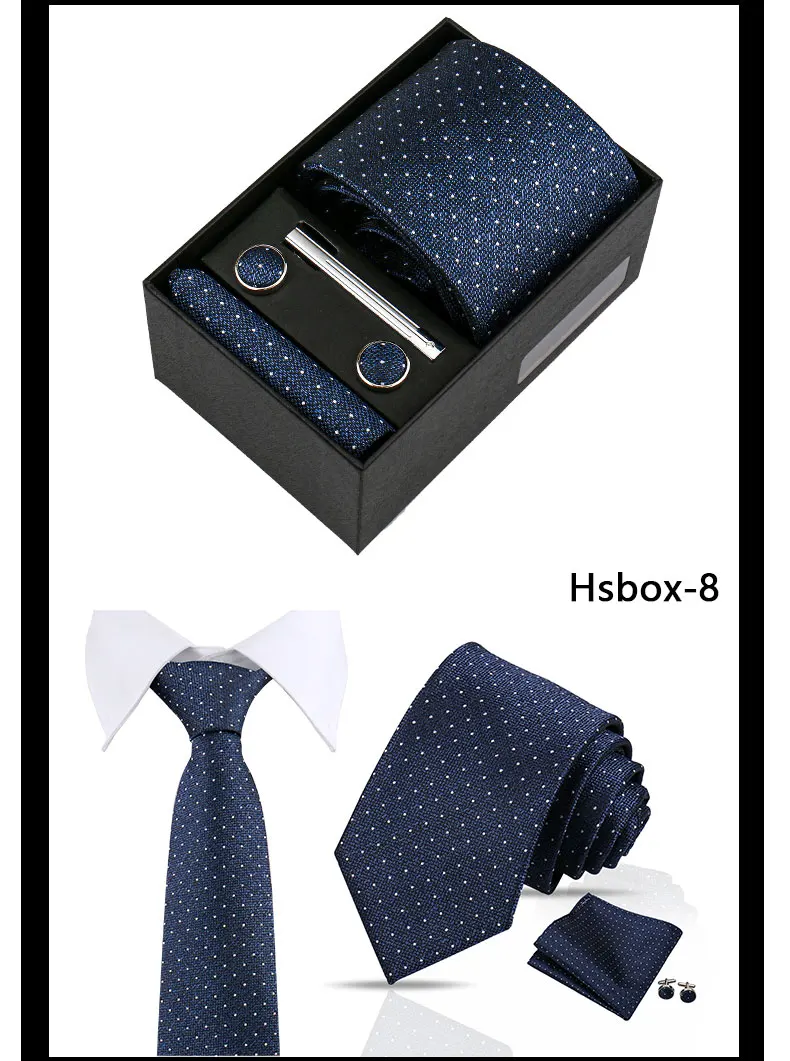 Modische Krawatten für Herren, Paisley-Krawatte, Geschenkbox-Set, originelle Geschenke für Herren, hochwertige Krawatte, Business-, Hochzeits- und Anzug-Accessoires – Detail 12