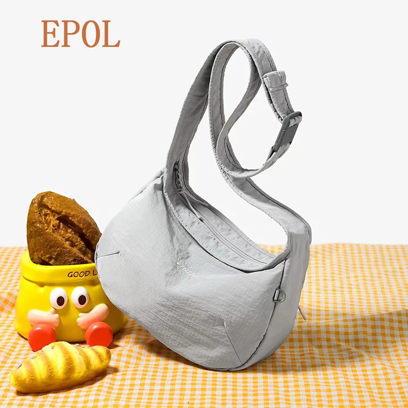 Epol Women's Shoulder Bag Daily Casual Commuter Crossbody Bags 2026 Fashion Lightweight Wear-resistant Canvas Single Bag 3059-10