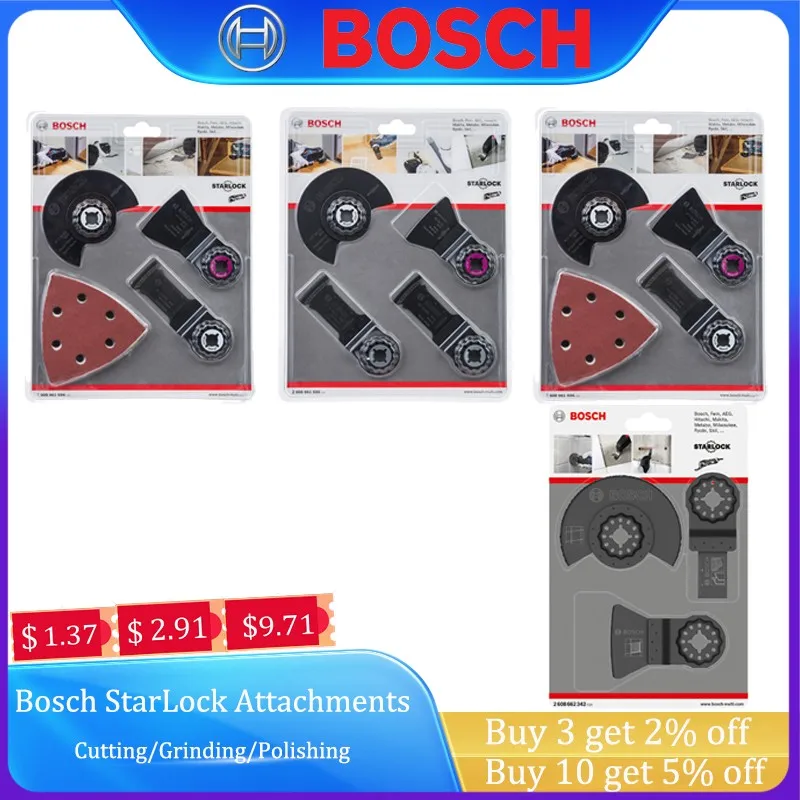 

Bosch StarLock Attachments Cutting Machine Accessories Woodworking Slotting Perforating General Accessories Bosch GOP Series