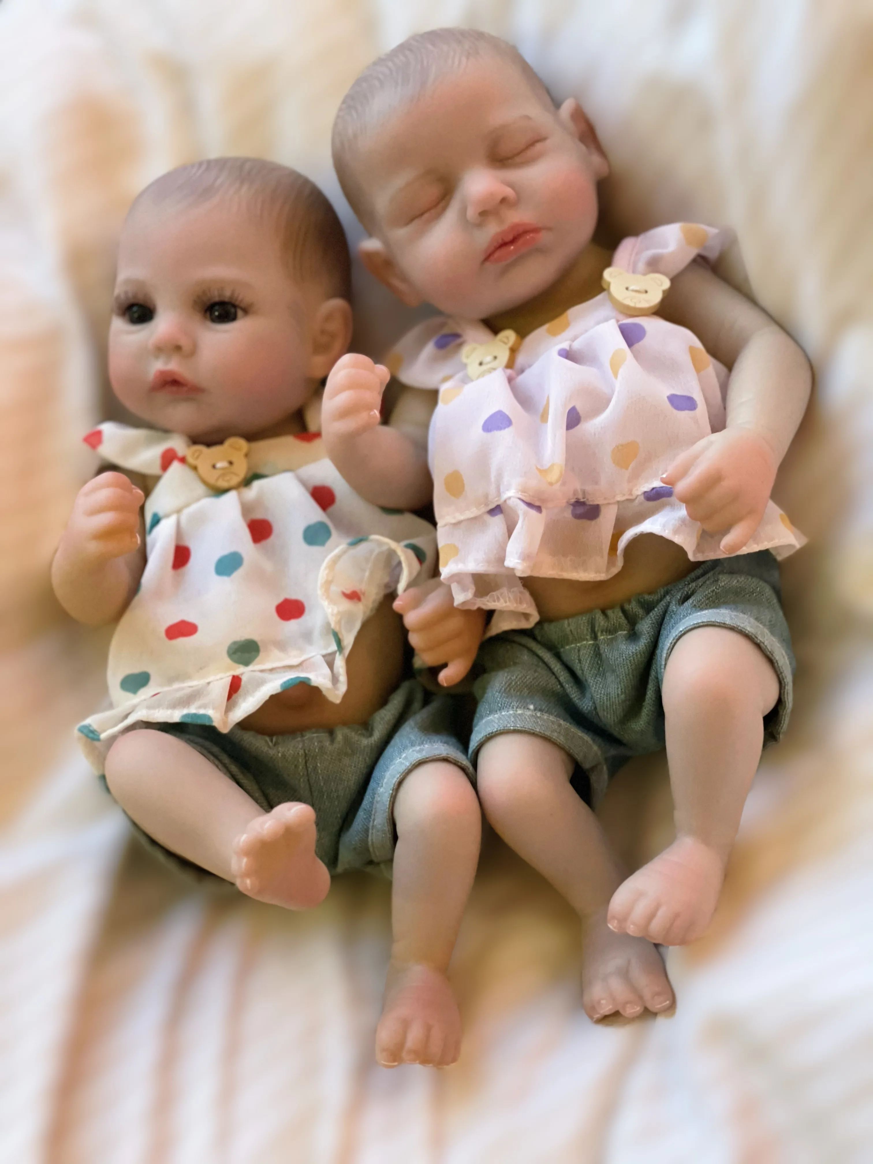 

10 Inch Full Body Soft Silicone Vinyl Reborn Doll Loulou And Meadow Reborn Girl Dolls Waterproof Newborn Baby