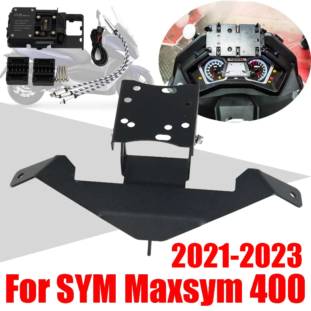 For SYM MAXSYM 400 400i MAXSYM400 2021 2022 2023 Motorbike Accessories Mobile Phone Stand Holder Support GPS Navigation Bracket