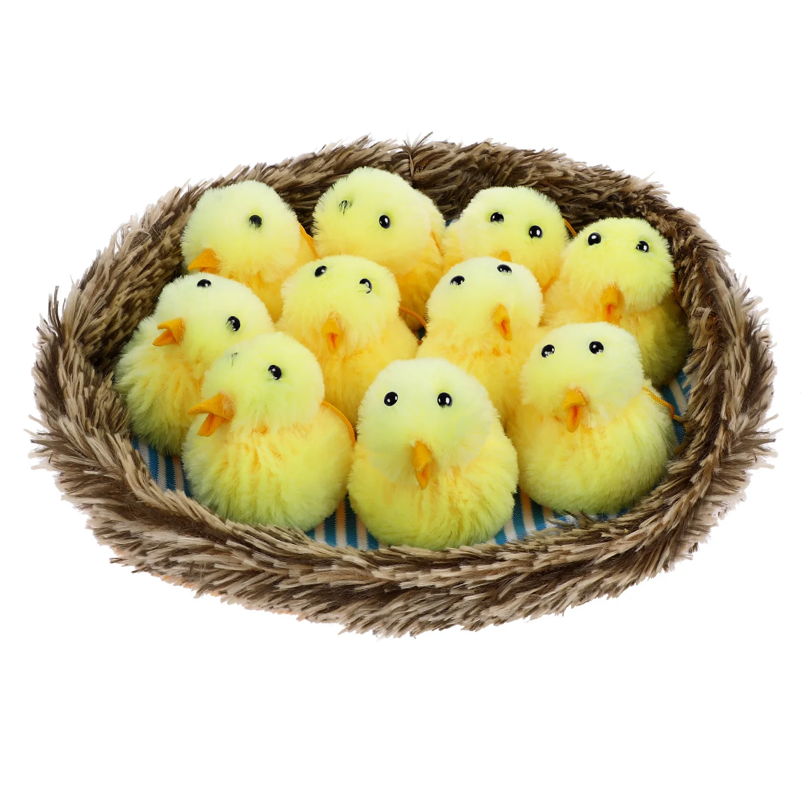 

Chick Toy Little Figurines Micro Stuffed Animals Plush Easter Chicks Decorations