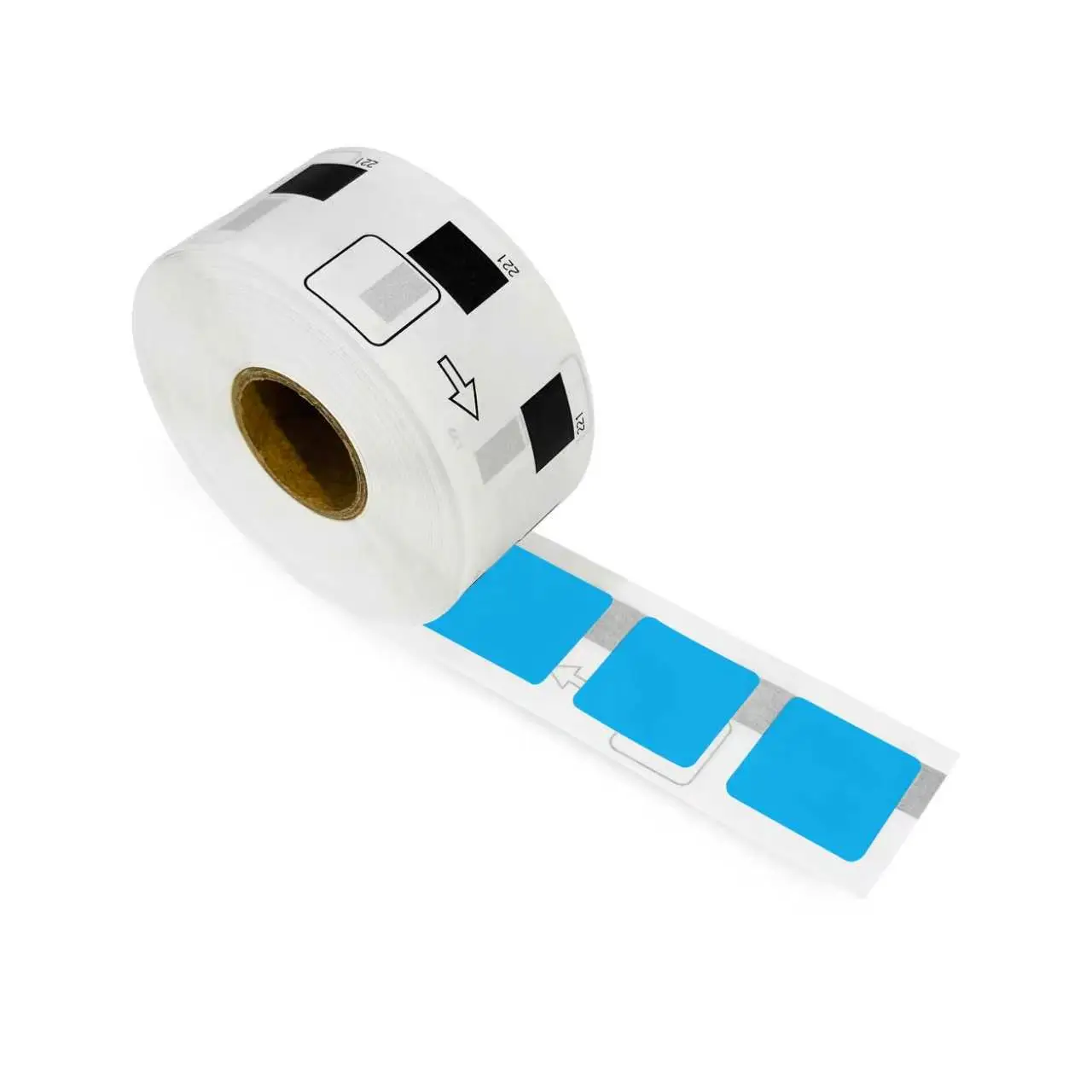 

Compatible Brother Dk-11221 23mm*23mm*1000PCS Self Adhesive square QR code Color Paper Label(Without label holder / cartridge)
