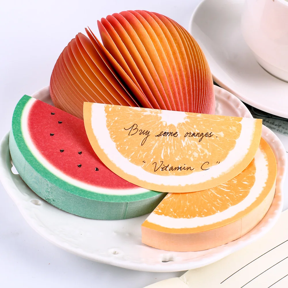 

Japan Cute 3D Paper Fruit Strawberry Notes Non-sticky Memo Pad Kawaii Notepad Aesthetic Stationery Pocket Small Planner Notebook