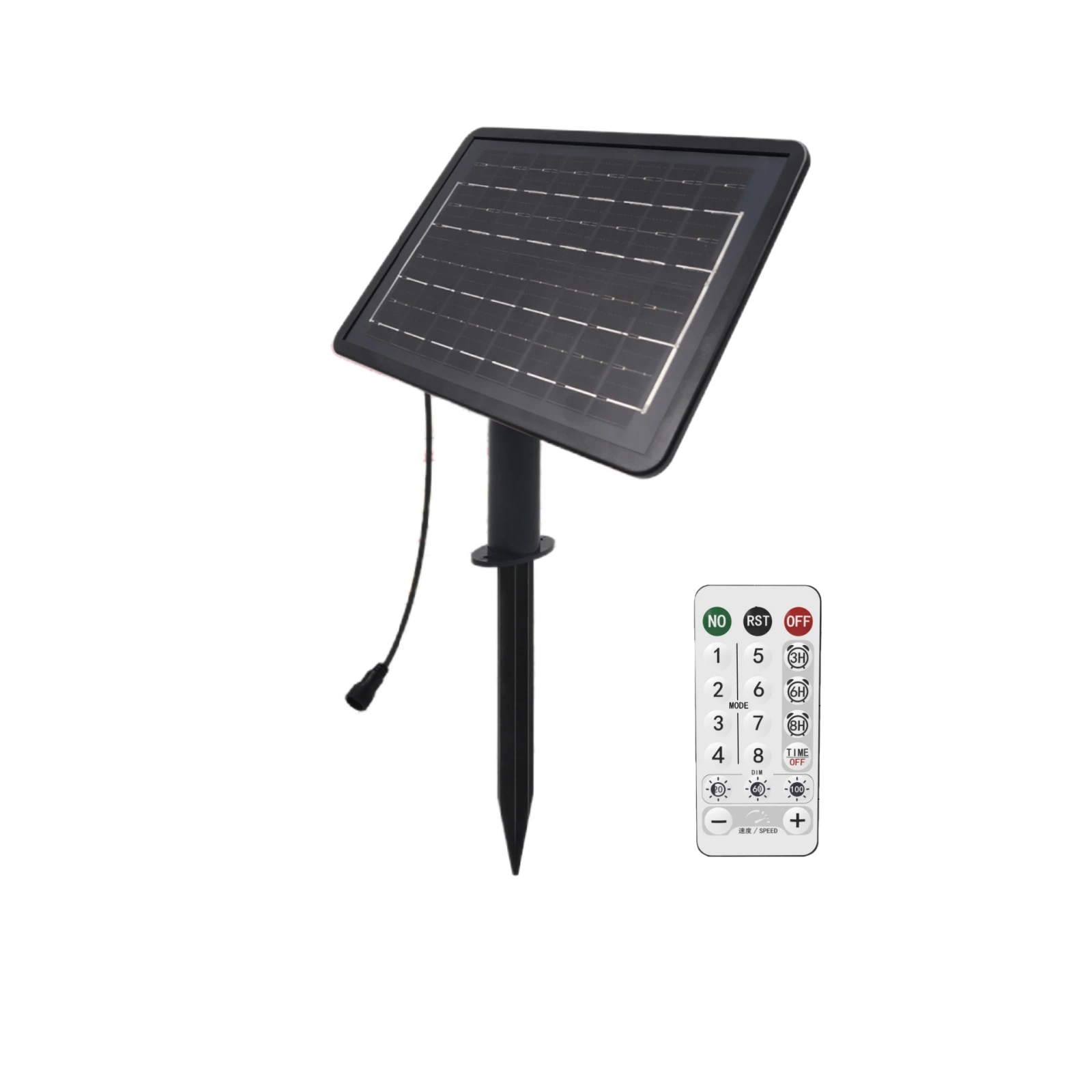 1.3W/2.8W/6W Solar Battery Box Controller 5V 12V 24V USB+Sloar Charging For LED Strip String Power 1.5W Remote Speed Adjustment