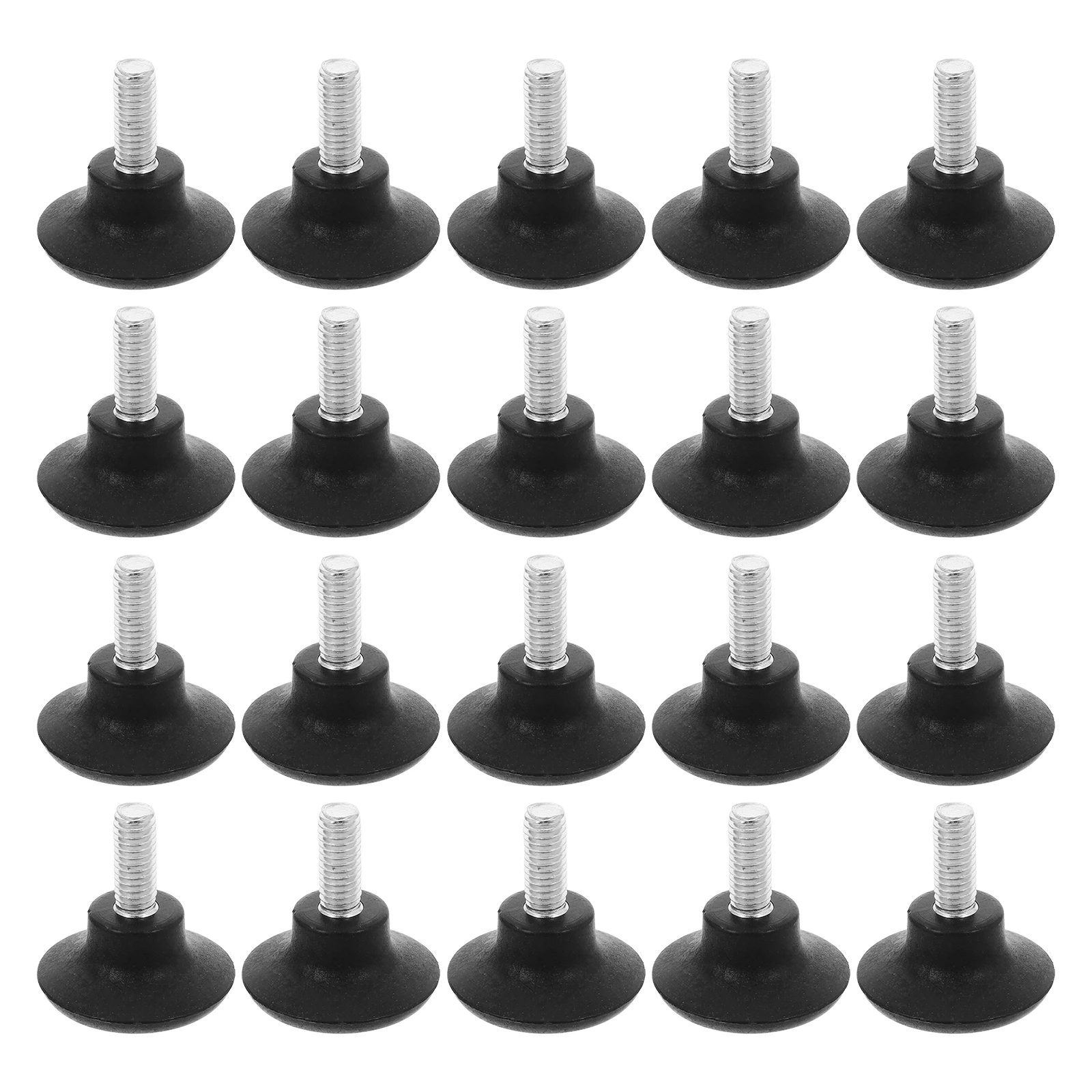 

20pcs Adjustable Furniture Feet Protectors Chair Table Stool Cabinet Leveling Screw Glide Scratch Proof PP Iron