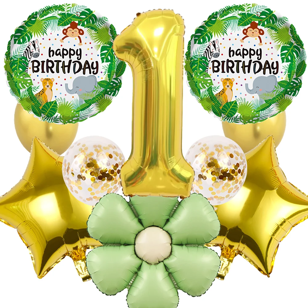 بالون من فيلم الألومنيوم ذو الرقم الذهبي على شكل حيوان ديزي، بالون على شكل نجمة خماسية، مناسب لتزيين هدايا حفلات أعياد الميلاد