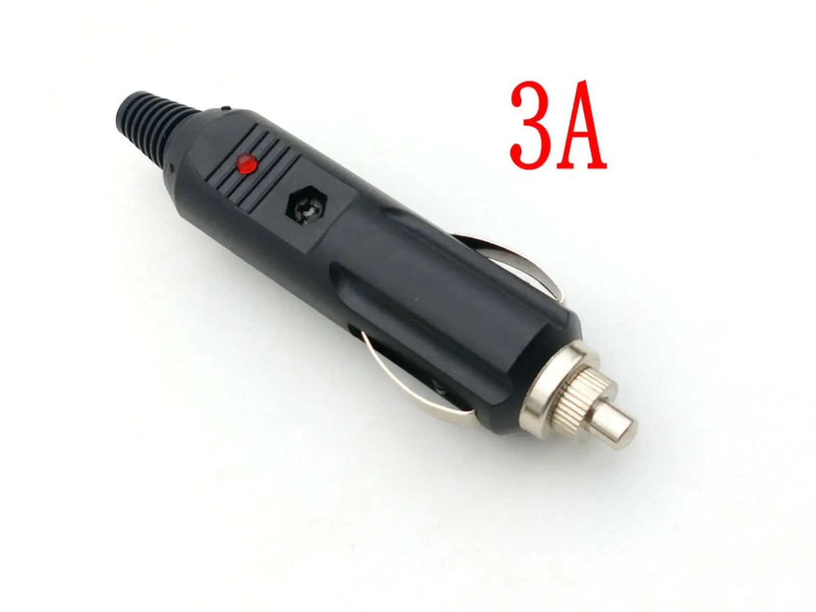 2pcs Car Power Cigarette Plug 3A/10A/15A/20A Fuse Led Charger Cable adapter