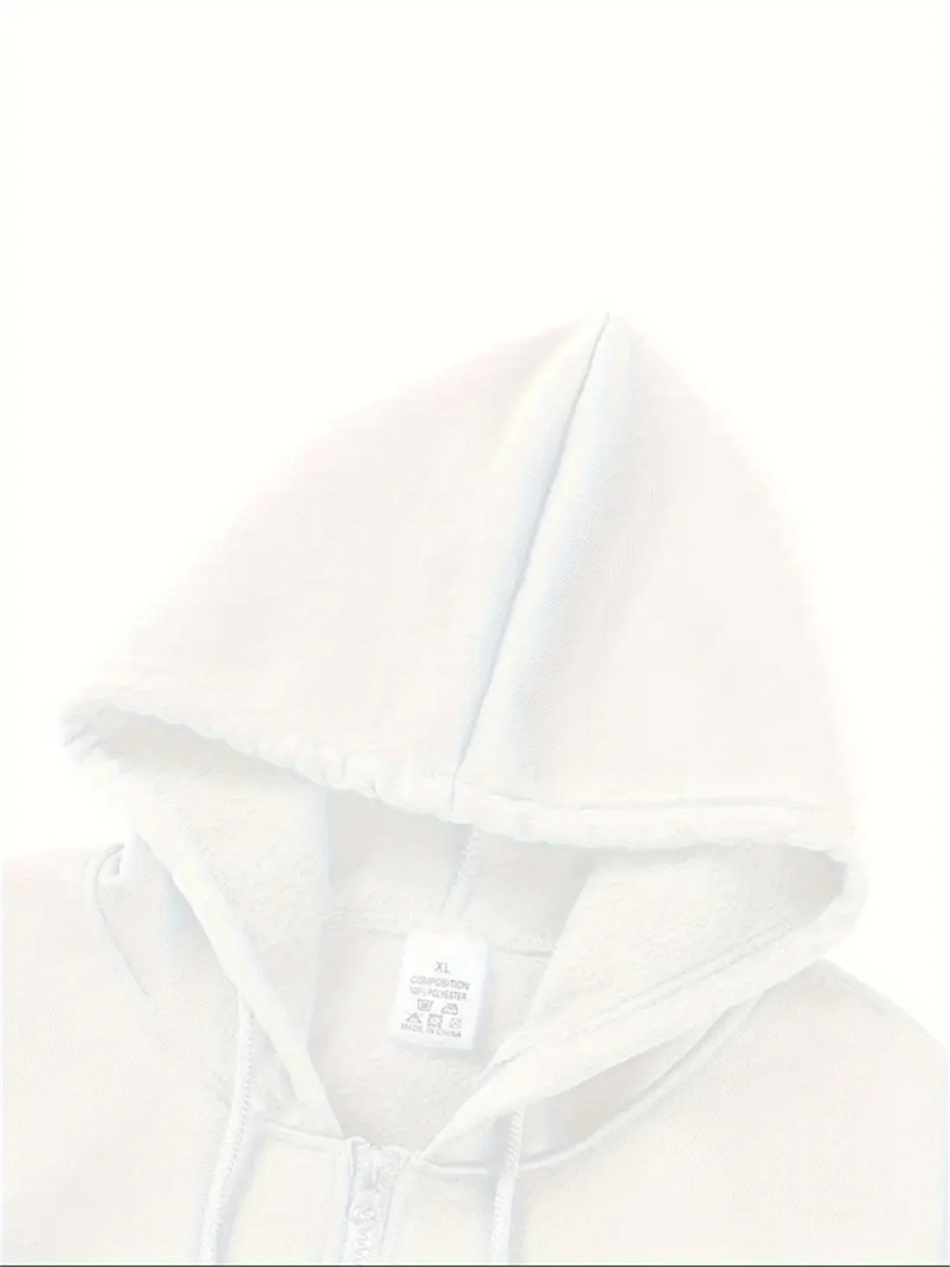 DIY Personalisierbarer Hoodie mit Ihrem Markenlogo für Damen und Herren, Einfarbiger Reißverschluss-Sweatshirt im Street-Style, Individuelles Geschenk – Detail 6