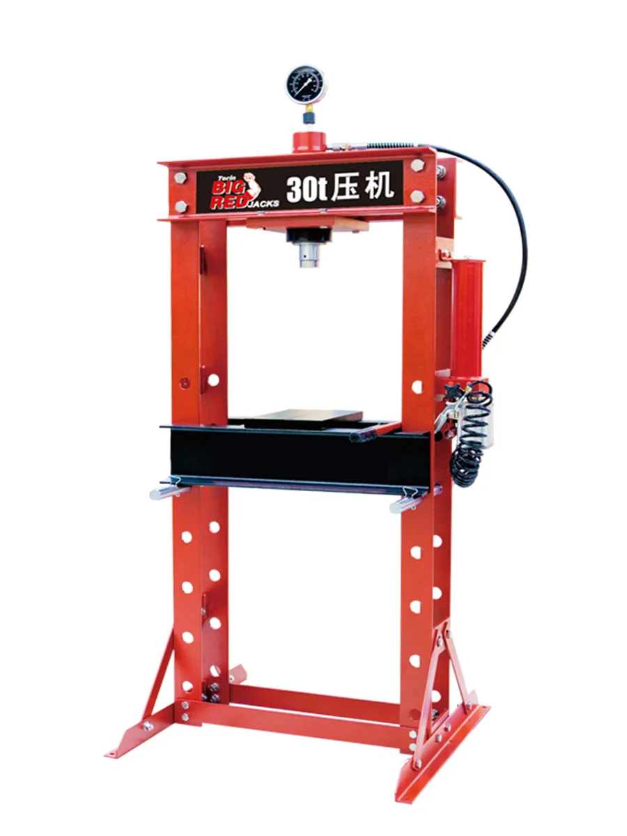 20T Pneumatic Hydraulic Press with Pressure Gauge Rated Load Professional Repair Tools