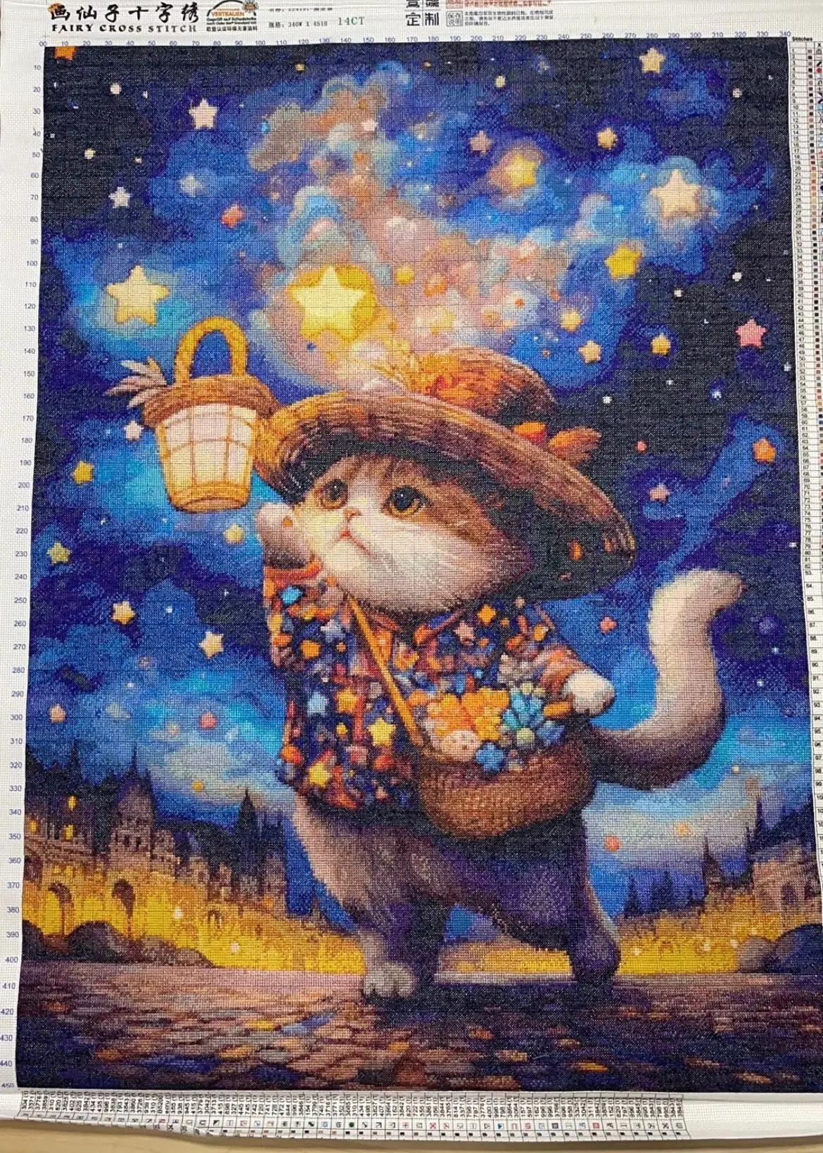 

ZZ4191 Cat 14CT 16CT с принтом на холсте, набор для вышивки крестом «сделай сам», набор с китайским узором, домашнее рукоделие, вышивка 161 цветов