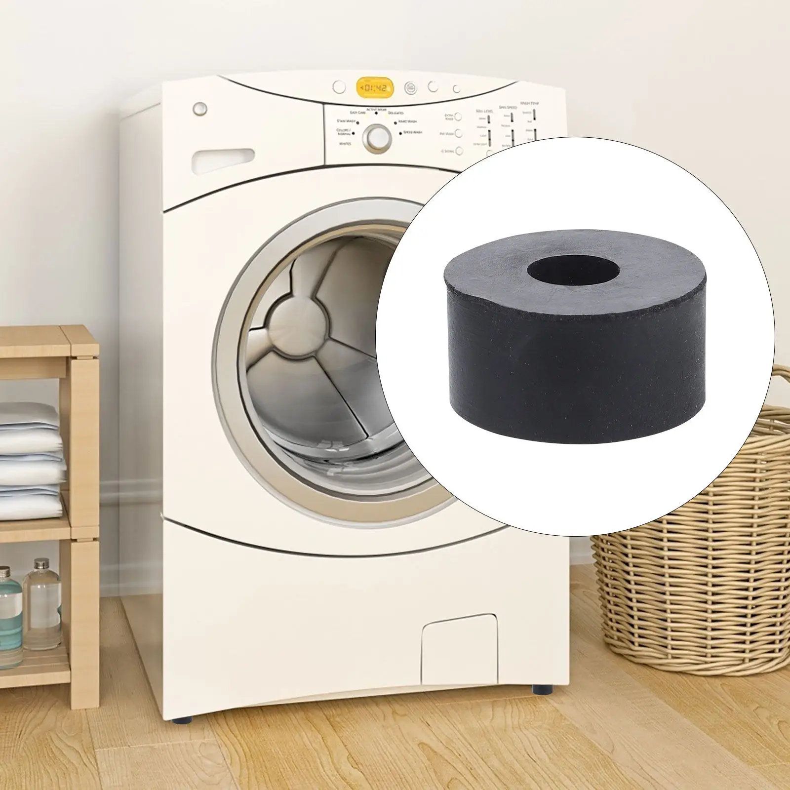 15Pcs Flat Rubber Grommets Abrasion Resistant Rubber Washer Vibration Suppression Heavy Duty Washers for Electronic Appliances
