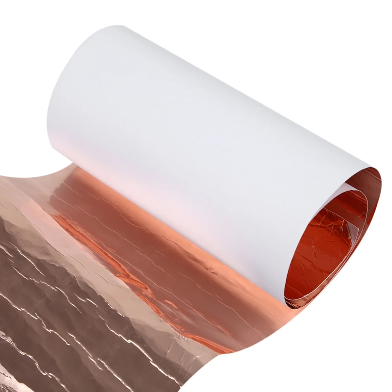 Fita de folha de cobre para proteção, folha condutora de dupla face 200x1000mm