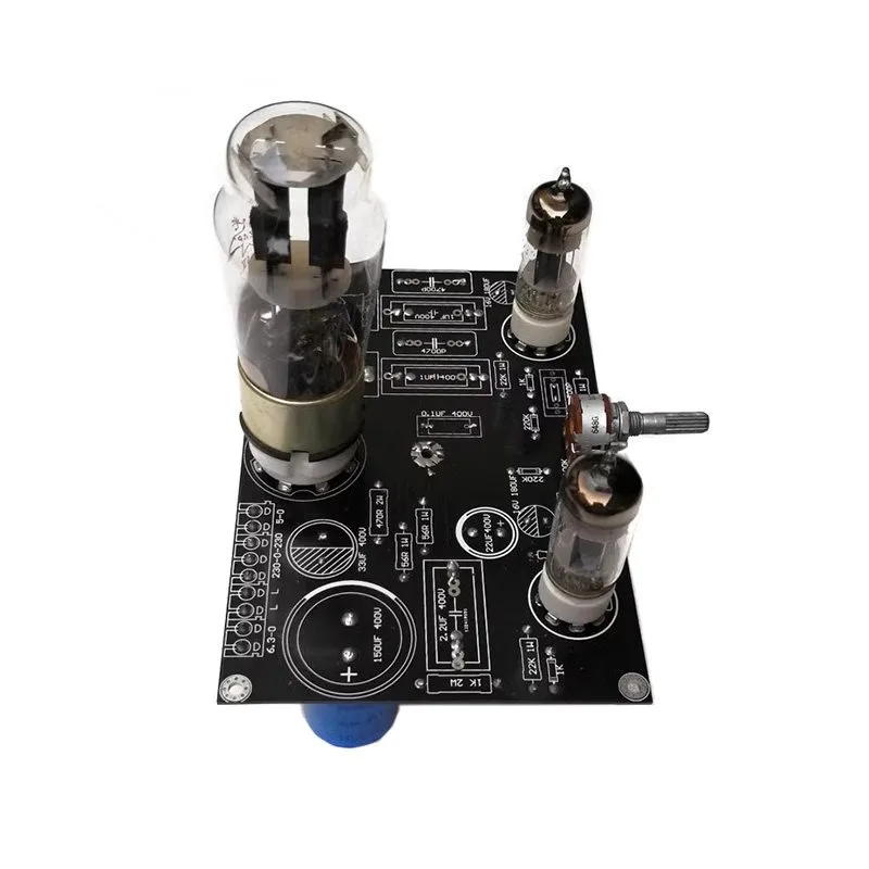 

6c4 tube preamplifier with high separation, single triode 5z4p tube rectification, super 6n3 6j1