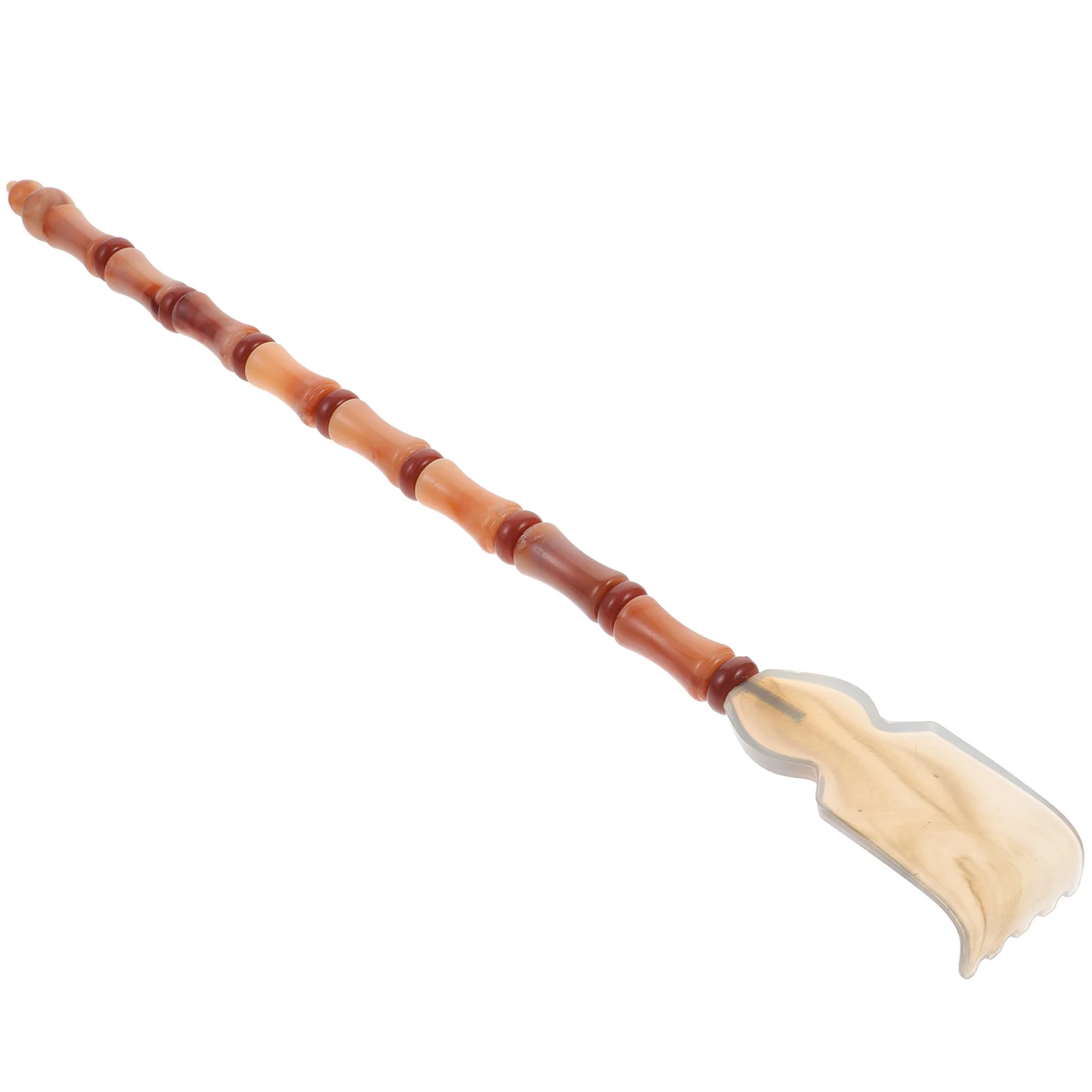 Ergonomiczny masażer do pleców z rogu wołu, gładkie narzędzie do drapania, łagodzące ból pleców i ramion, domowe narzędzie do masażu.