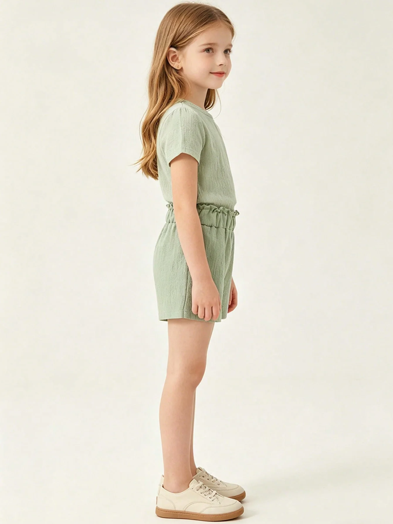 4-teiliges Set Mädchen-Bubble-Shorts, weiche und bequeme Shorts, die im Sommer kühlen und atmungsaktiv sind, für den täglichen Gebrauch von Mädchen. – Detail 10