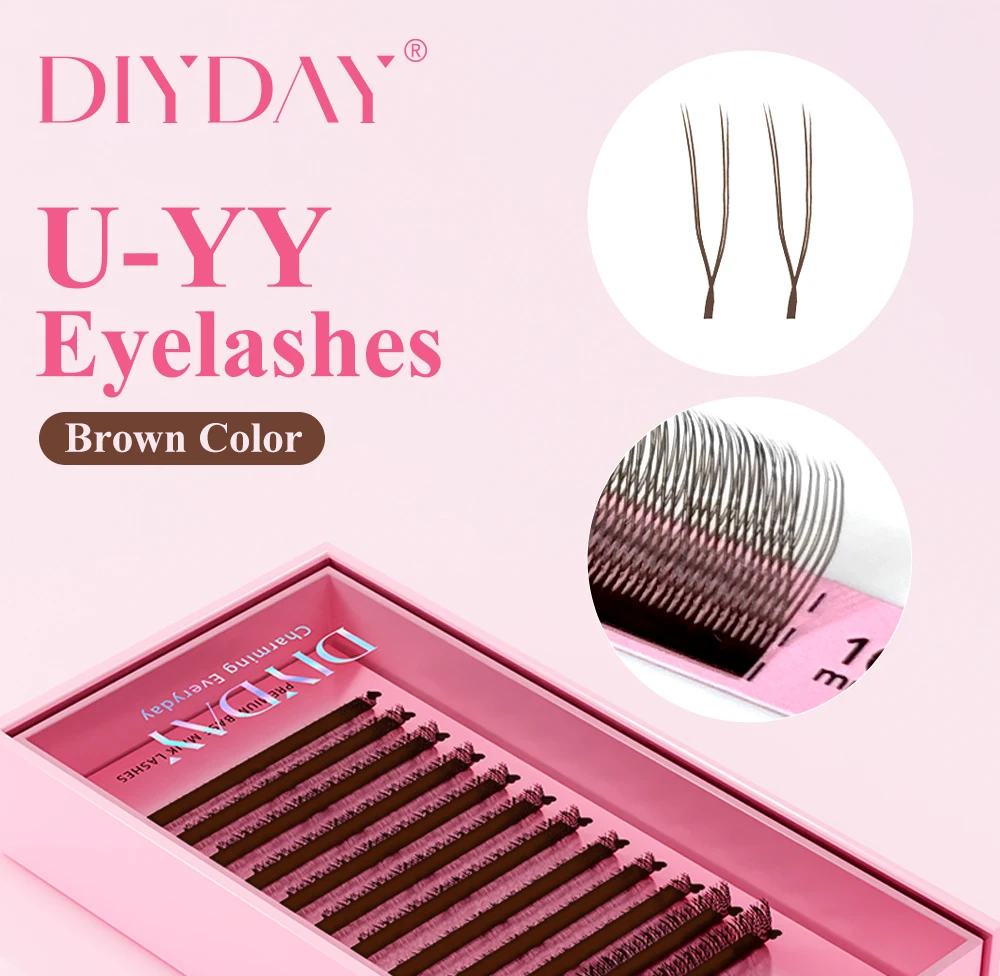 U-Shaped YY Brown Eyelashes