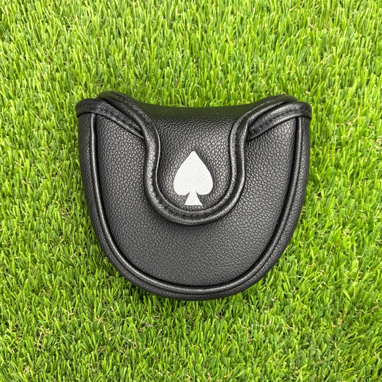 Golf Putter Cover Head Golf Headcover PU Leather Elcro For Mallet Blade Putter Golf Club Head Cover Protector view 6