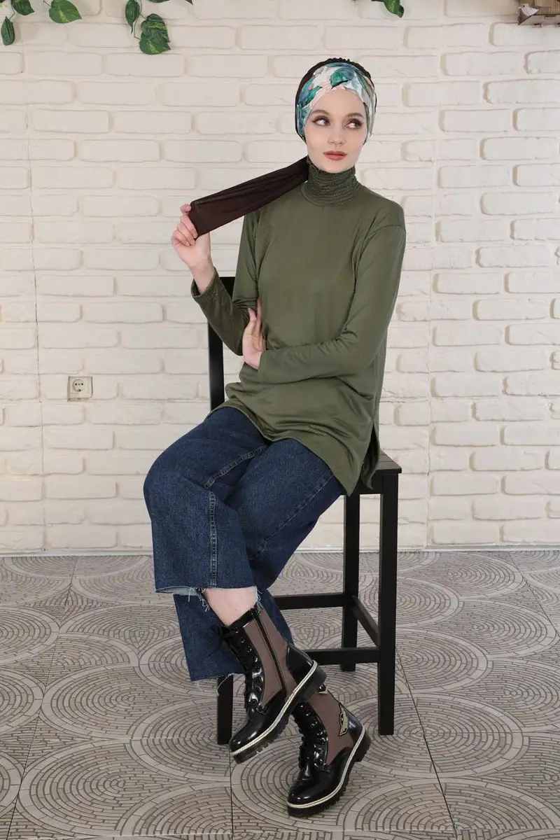 Padrão de outono de osso penteado com cinto