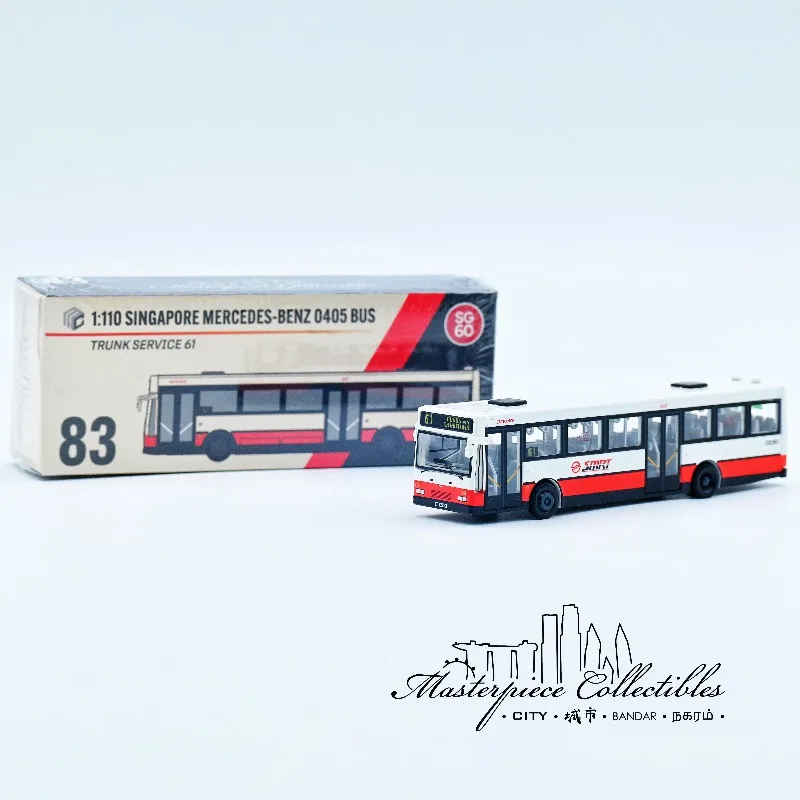 

Masterpiece Collectibles1/110 Singapore Mercedes-Benz O405 bus model, boys' festival gift toy, adult collectible decorative item