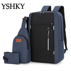 Women Fashion backpack soft leather multi-functional bag Polyester large capacity computer backpack