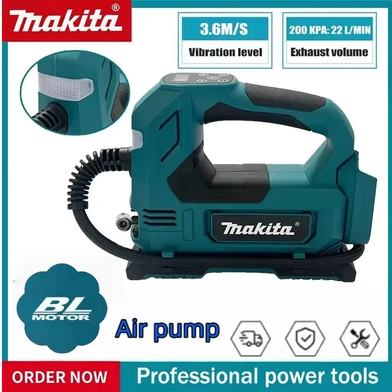 

Беспроводной воздушный насос Makita с литий-ионным аккумулятором: портативный насос для шин 18В с цифровым дисплеем для автомобилей и мотоциклов