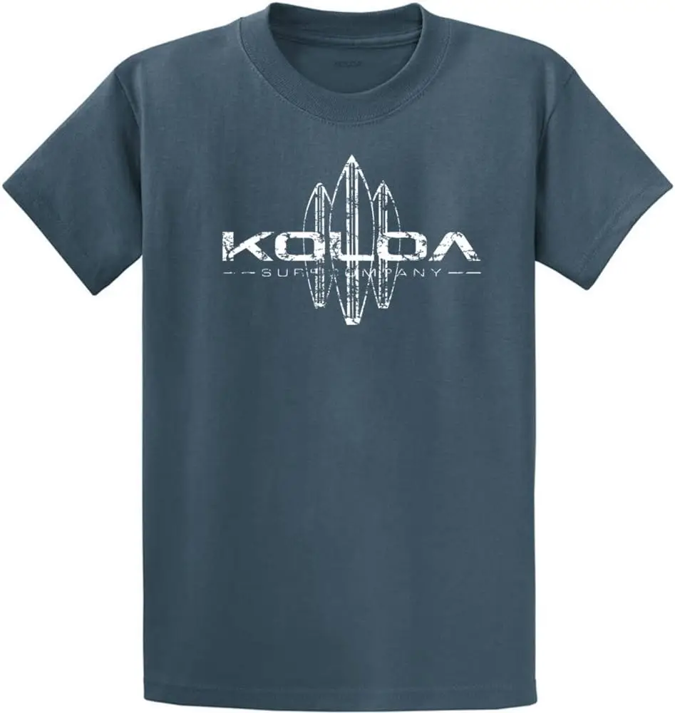 Koloa Surf Mens ol' Koloa Logo Heavyweight Cotton T-Shirt in Reg Big and Tall