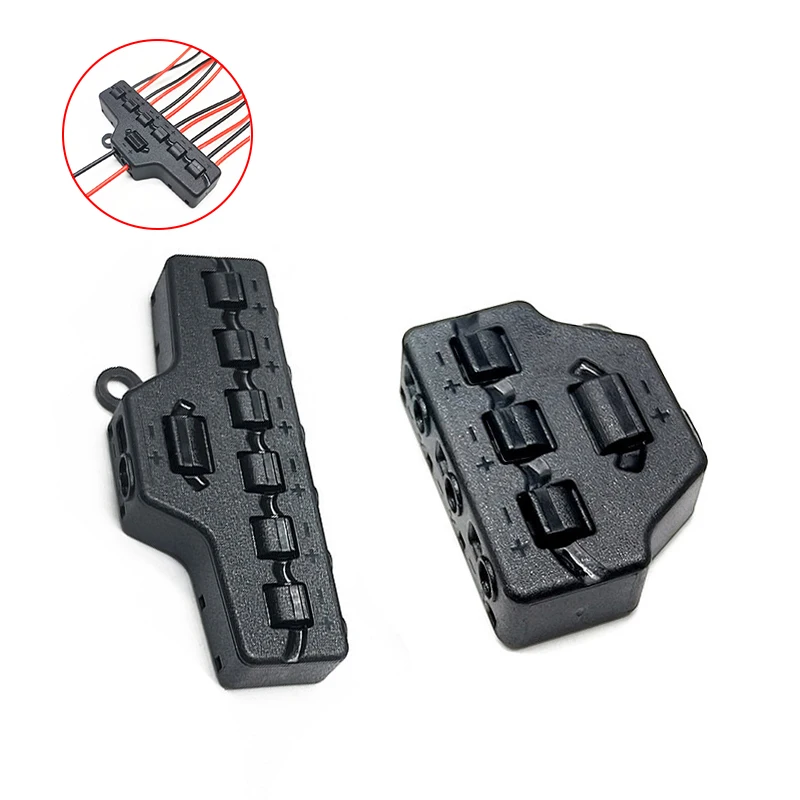 1pc Railway Train Port Sharing Box 3/6 Distribution Port Hub For SMD Led Model Miniature Lighting System DC Lamp