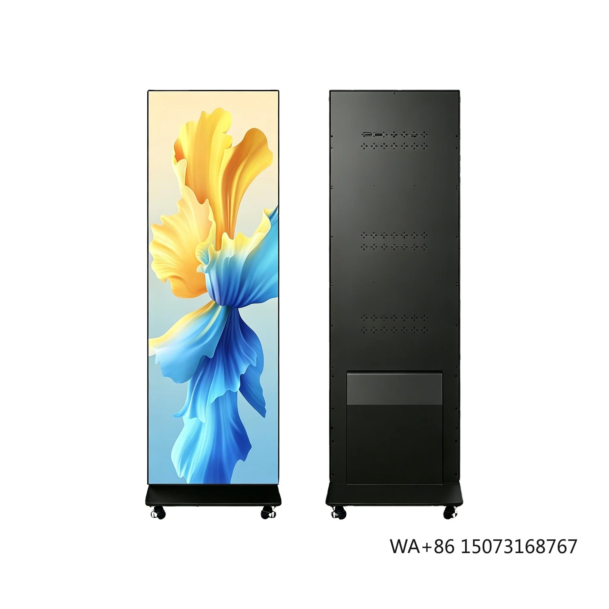 

Portable Foldable Spliced P1.86-P3 Indoor WiFi HDR10 1000cd Brightness Advertising LED Poster Display Screen 2-Year Warranty