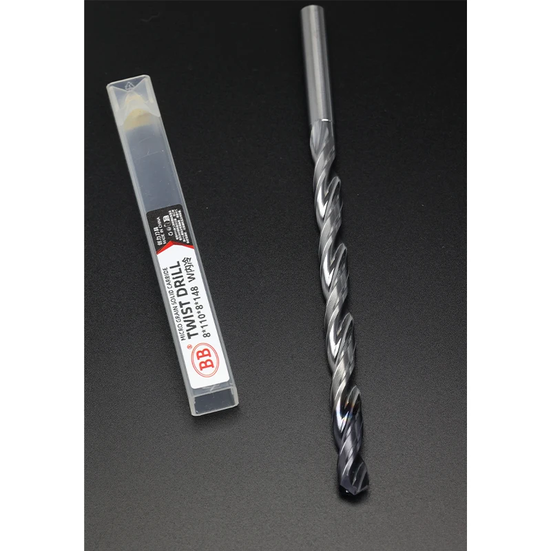 BB 12xD Carbide Drill CNC Long Deep Hole Machining Internal Coolant Coated Steel Tool 3mm~16mm