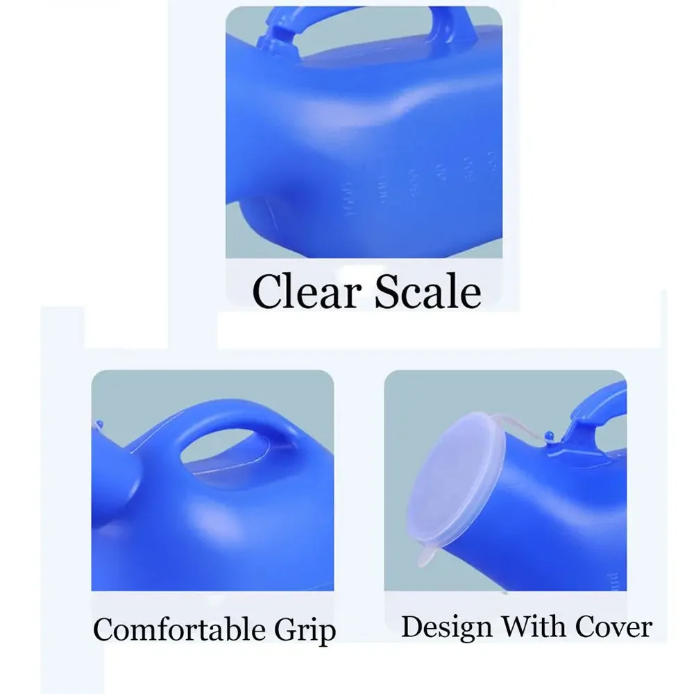 1200/2000ml Urinal Men's Large-capacity Night Pot with Lid Elderly Portable Mobile Toilet Urinary Bottle Disability Man Helper