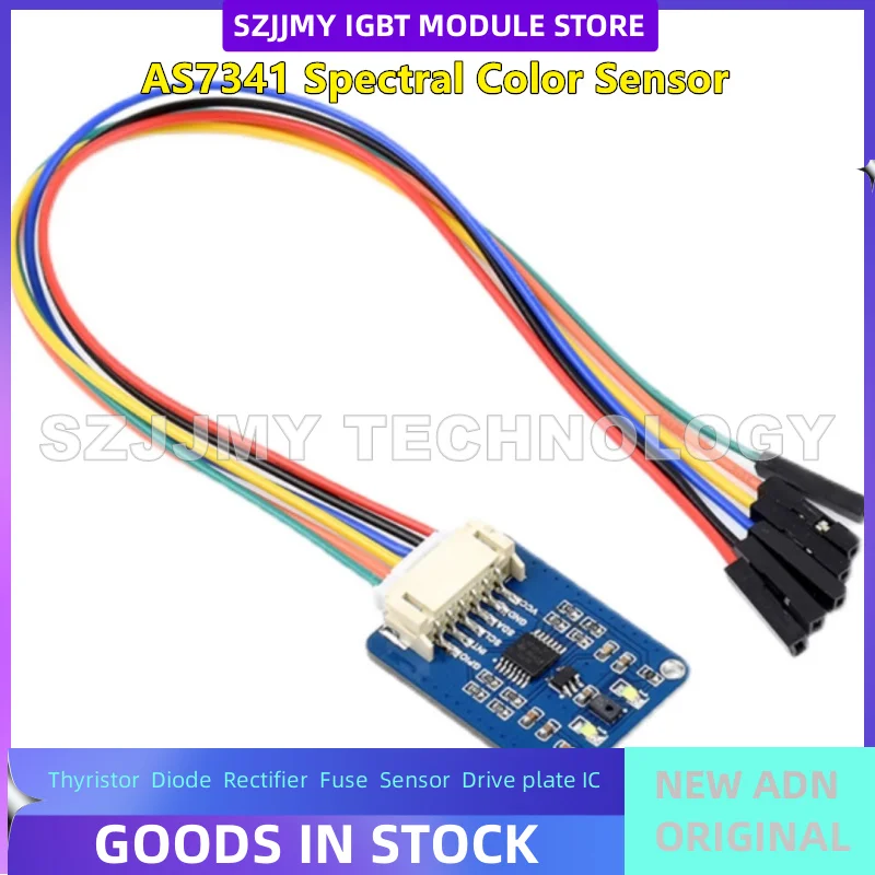 Raspberry Pi AS7341 visible spectrum sensor module color detection multi-channel high-precision I2C interface