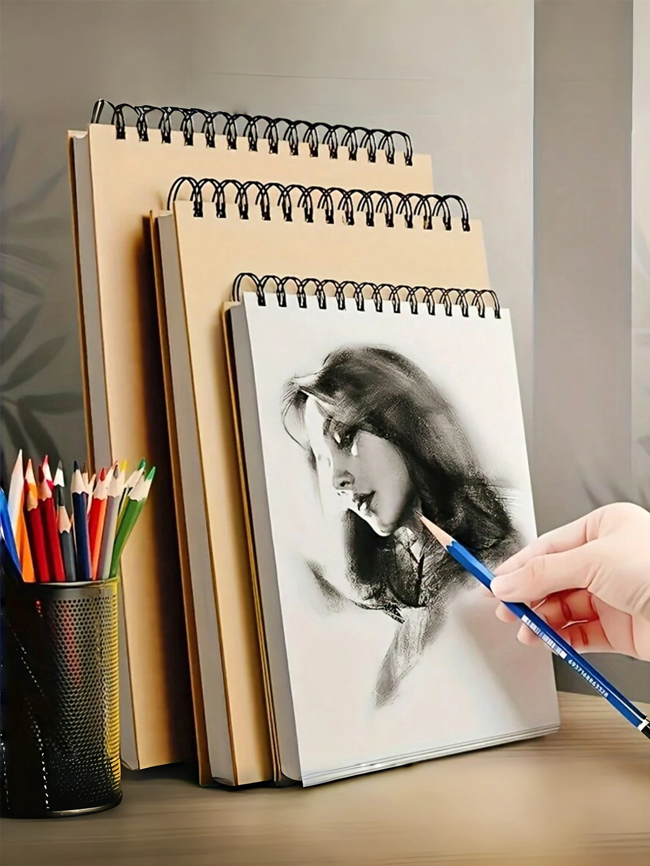 

1 Sketchbook, Watercolor Paper, Top Spiral Bound Sketchboard, 1 Pack Of 30 Sheets, Acid Free Art Sketchbook, Art Drawing Writing